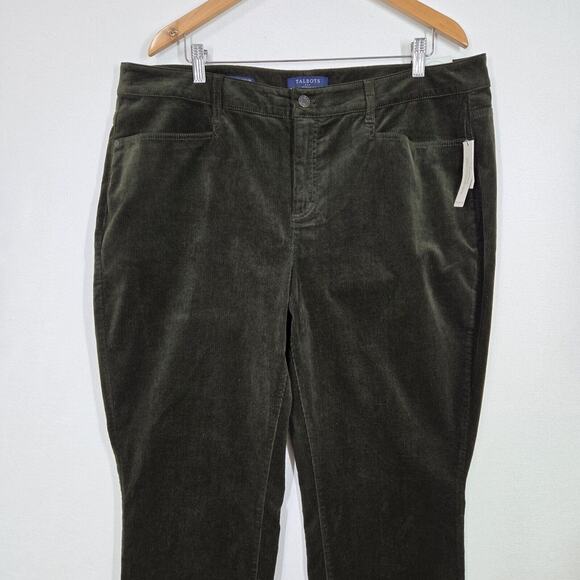 Talbots Simply Flattering Corduroy Jeans 18W Slimming High Waist Straight Leg - Picture 2 of 13